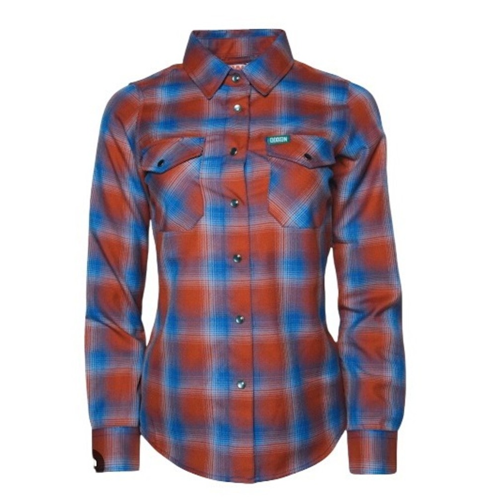 Dixxon Flannel Company Kaihalulu Bay Plaid Long Sleeve Pearlsnap Women's Medium‎